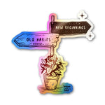 The Choice Holographic Stickers waterproof vinyl decal for laptop, bike, car & bottle