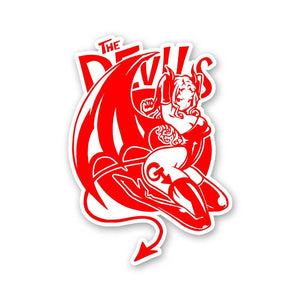 The Devils Sticker waterproof vinyl decal for laptop, bike, car & bottle