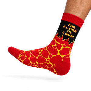 The Floor Is Lava Unisex Socks, Crew Length - Socks | STICK IT UP