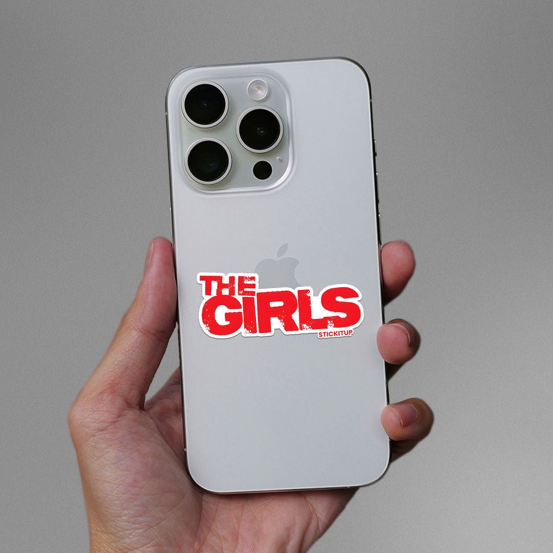 THE GIRLS Sticker waterproof vinyl decal for laptop, bike, car & bottle