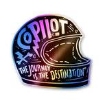 The Journey Not The Destination Holographic Stickers - Holographic stickers | STICK IT UP