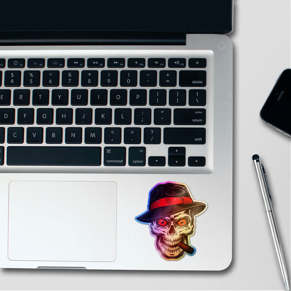 The Mob Boss Holographic Stickers waterproof vinyl decal for laptop, bike, car & bottle