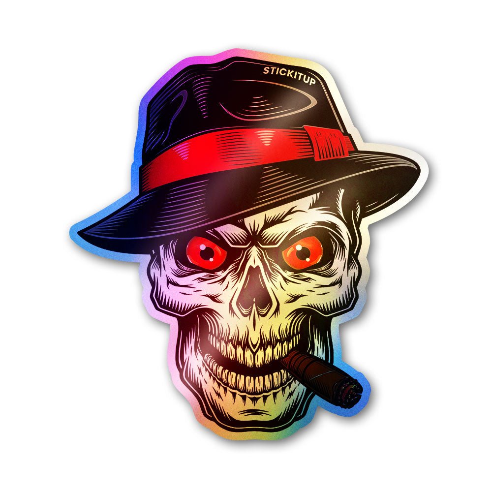 The Mob Boss Holographic Stickers waterproof vinyl decal for laptop, bike, car & bottle