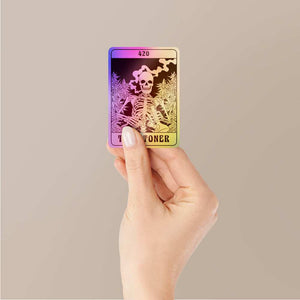 The Stonger 420 Holographic Stickers waterproof vinyl decal for laptop, bike, car & bottle