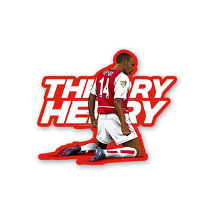 Thierry Henry Sticker waterproof vinyl decal for laptop, bike, car & bottle
