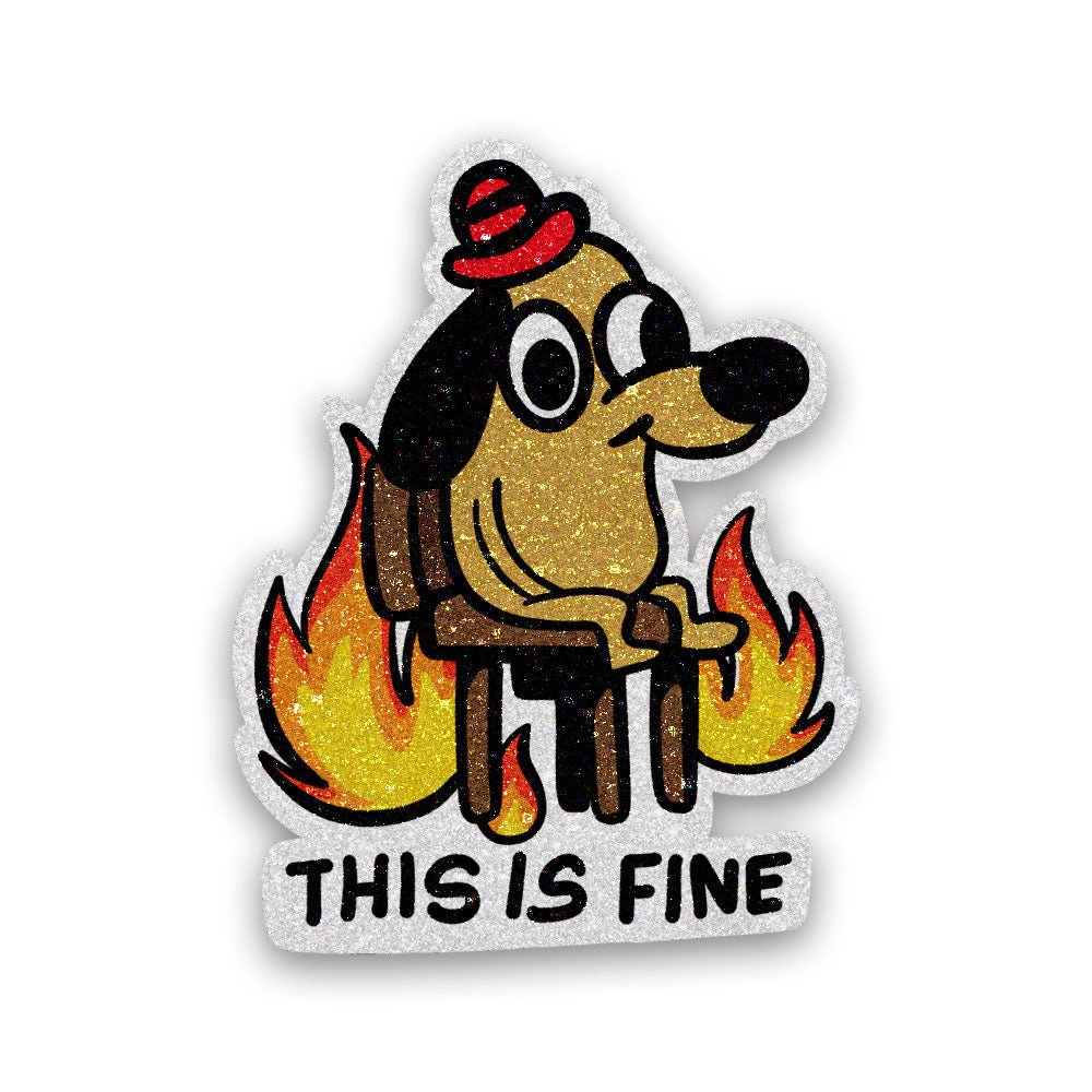 This is Fine Glitter Sticker waterproof vinyl decal for laptop, bike, car & bottle