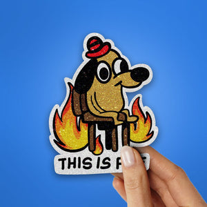 This is Fine Glitter Sticker waterproof vinyl decal for laptop, bike, car & bottle