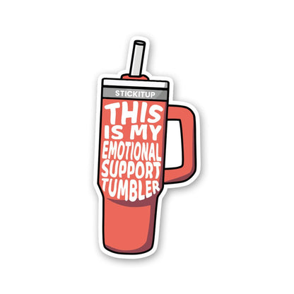 This Is My Emotional Support Sticker waterproof vinyl decal for laptop, bike, car & bottle