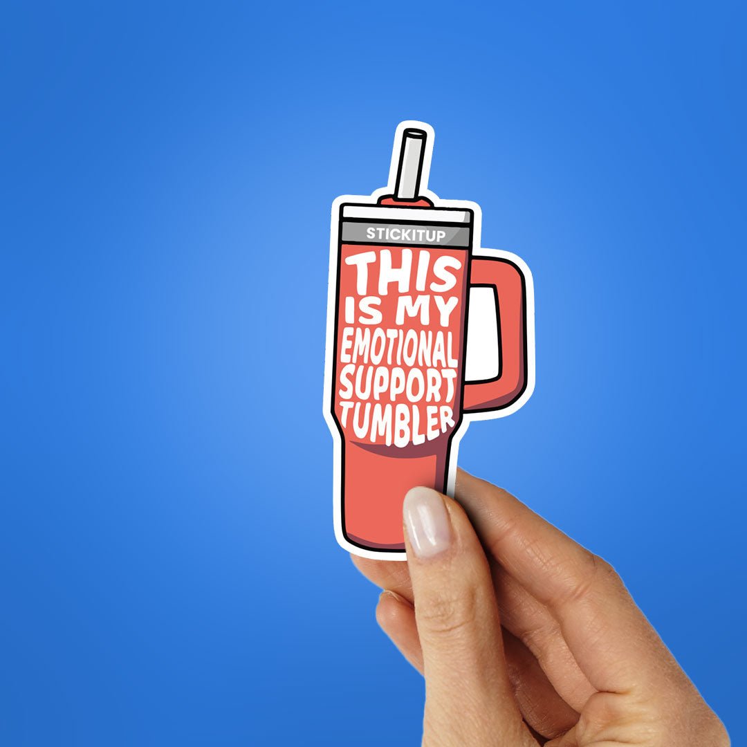 This Is My Emotional Support Sticker waterproof vinyl decal for laptop, bike, car & bottle