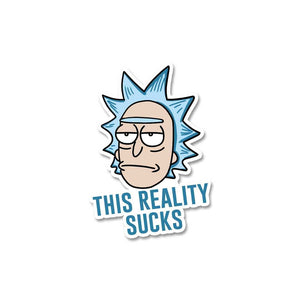 This Reality Sucks Sticker waterproof vinyl decal for laptop, bike, car & bottle