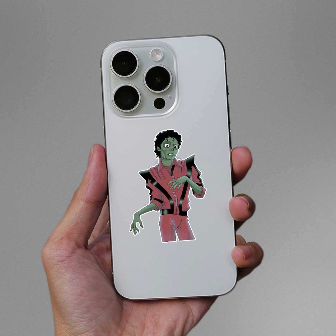 Thriller Sticker waterproof vinyl decal for laptop, bike, car & bottle