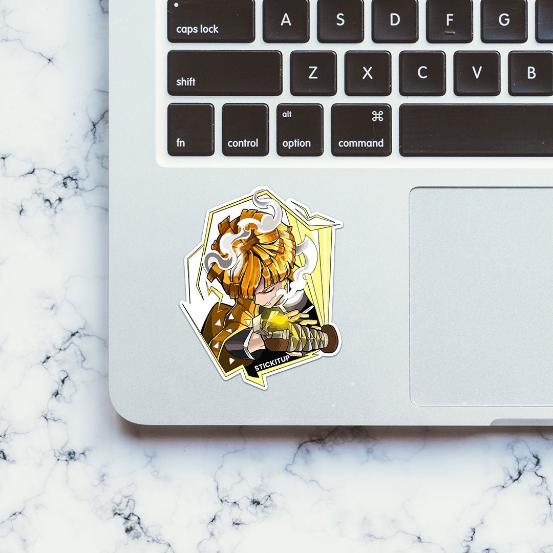 Thunder Hashira Sticker waterproof vinyl decal for laptop, bike, car & bottle