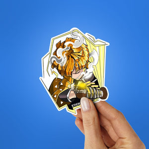 Thunder Hashira Sticker waterproof vinyl decal for laptop, bike, car & bottle