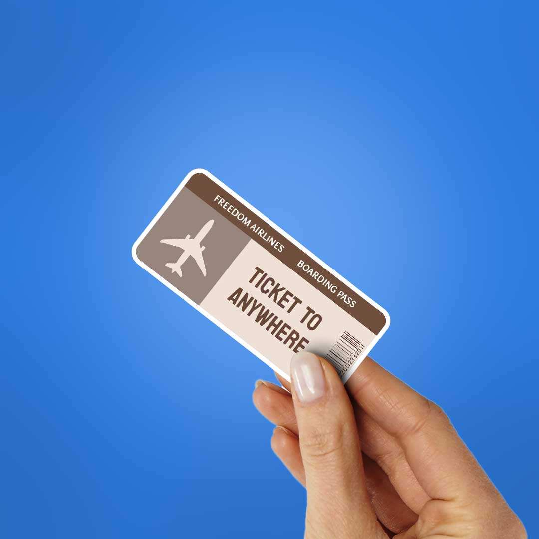 Ticket Scan Sticker Buy Ticket Sticker Online | Premium Waterproof Vinyl | STICK IT UP