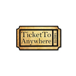 Ticket To Anywhere Sticker waterproof vinyl decal for laptop, bike, car & bottle