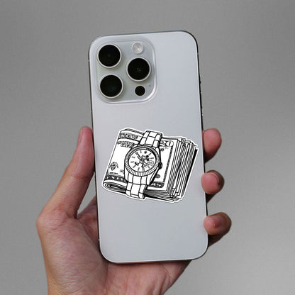 Time Is Money Sticker - STICK IT UP