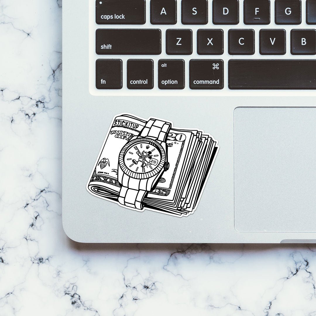 Ourtime Sticker Buy Time Is Money Sticker Online | Premium Waterproof Vinyl | STICK IT UP