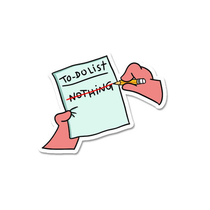 To Do List Sticker waterproof vinyl decal for laptop, bike, car & bottle