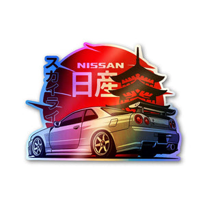 Tokyo Car 2.0 Holographic Stickers - Holographic stickers | STICK IT UP