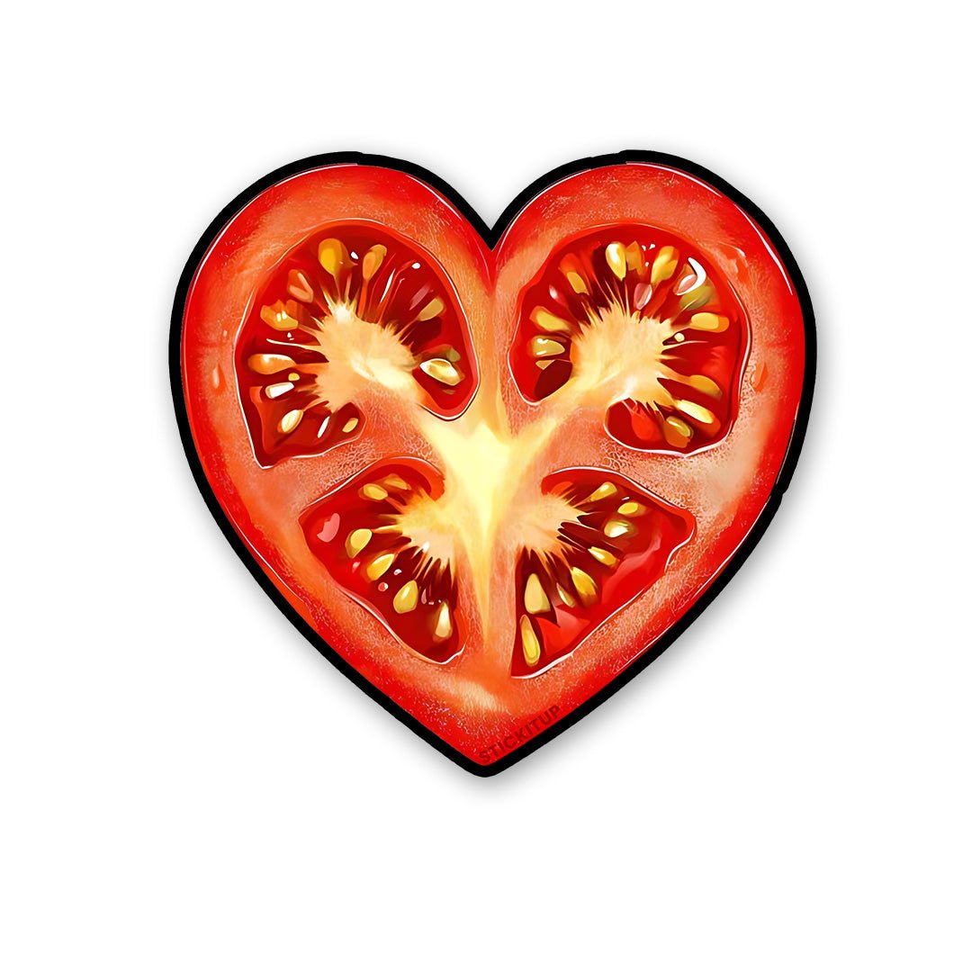 Tomato Love Sticker waterproof vinyl decal for laptop, bike, car & bottle