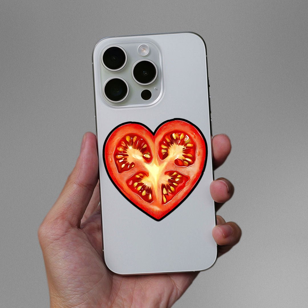 Tomato Love Sticker waterproof vinyl decal for laptop, bike, car & bottle