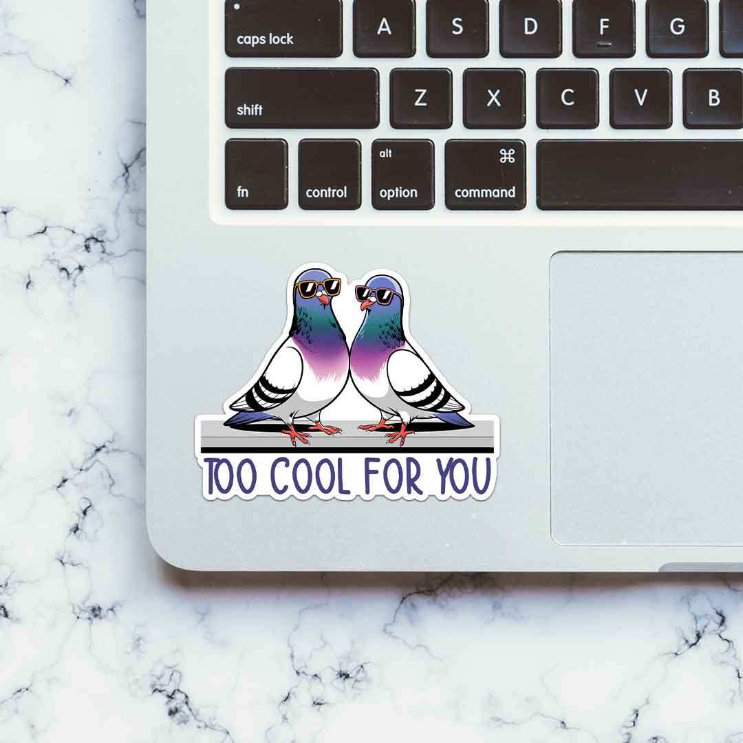 Too Cool For You Sticker - STICK IT UP