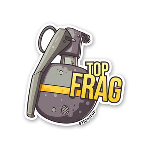 TOP FRAG Sticker waterproof vinyl decal for laptop, bike, car & bottle