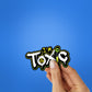 Toxic Sticker waterproof vinyl decal for laptop, bike, car & bottle