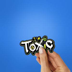 Toxic Sticker waterproof vinyl decal for laptop, bike, car & bottle