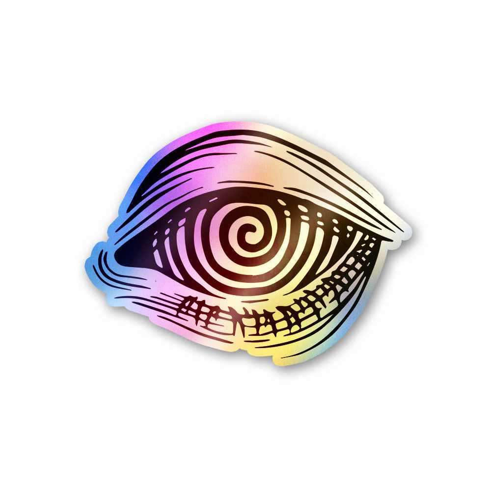 Treppy Eye Holographic Stickers waterproof vinyl decal for laptop, bike, car & bottle