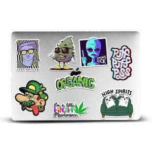 Trippy Sticker Packs [50 sticker] waterproof vinyl decal for laptop, bike, car & bottle