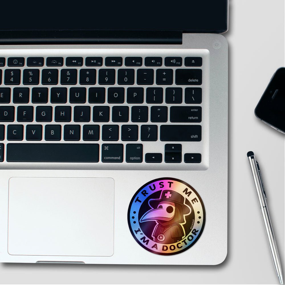Trust Me Sticker Holographic Stickers waterproof vinyl decal for laptop, bike, car & bottle