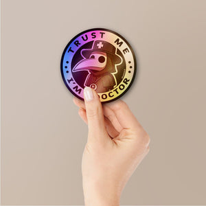 Trust Me Sticker Holographic Stickers waterproof vinyl decal for laptop, bike, car & bottle