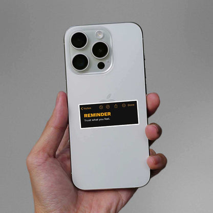 Trust What You Feel Sticker - STICK IT UP