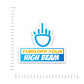 Turn Off Your Bumper Sticker waterproof vinyl decal for laptop, bike, car & bottle
