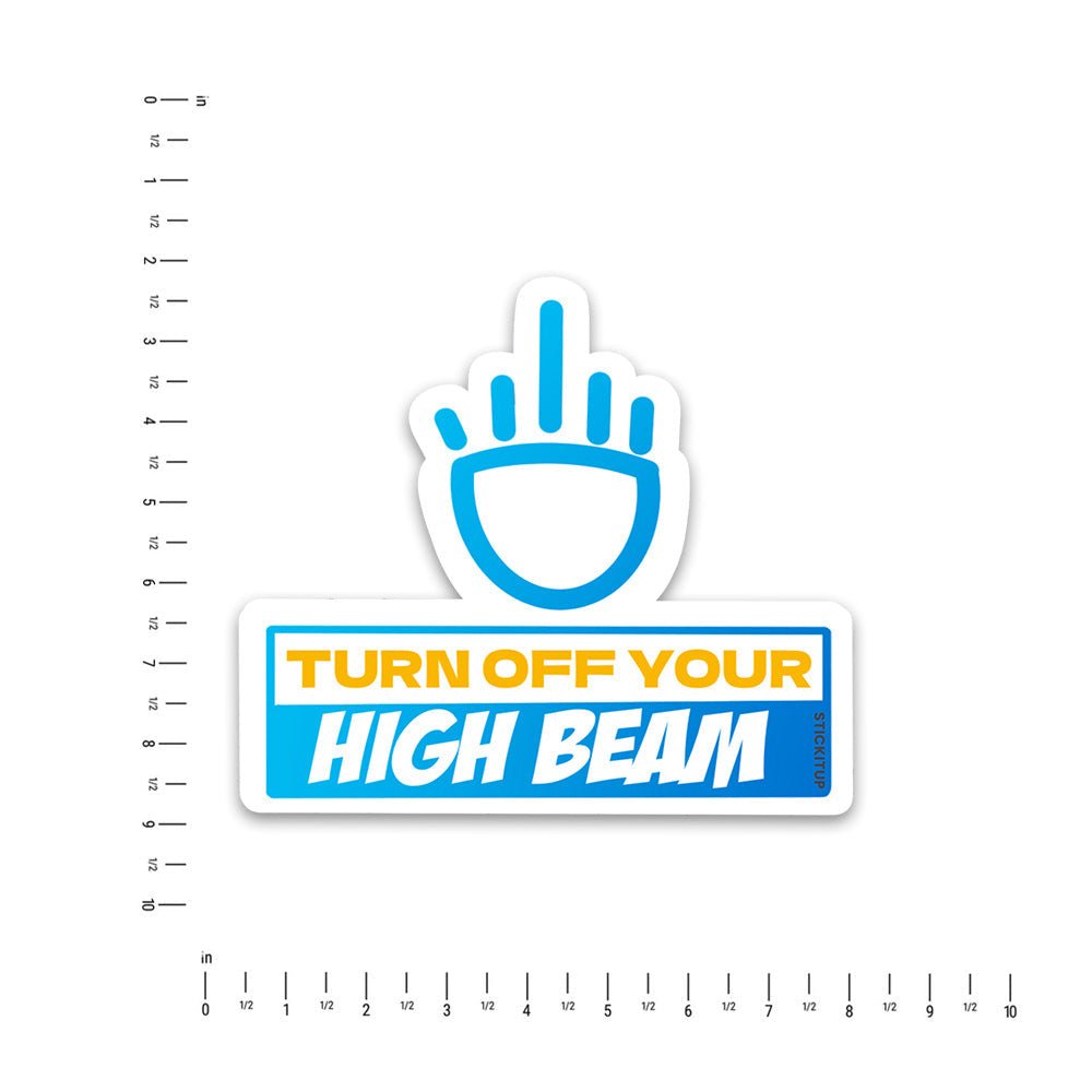 Turn Off Your Bumper Sticker waterproof vinyl decal for laptop, bike, car & bottle