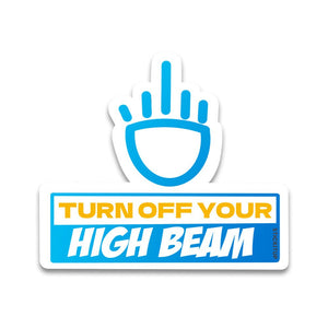 Turn Off Your Bumper Sticker waterproof vinyl decal for laptop, bike, car & bottle