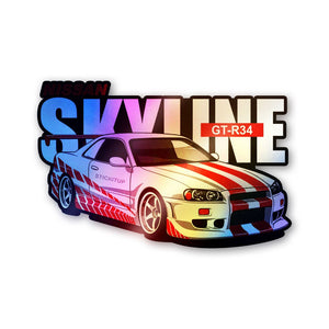 Twin-Turbo Street Legend Holographic Stickers - Holographic stickers | STICK IT UP
