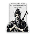 Two Sword Samurai Glitter Sticker - Glitter Stickers | STICK IT UP
