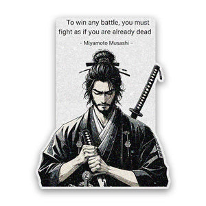 Two Sword Samurai Glitter Sticker - Glitter Stickers | STICK IT UP