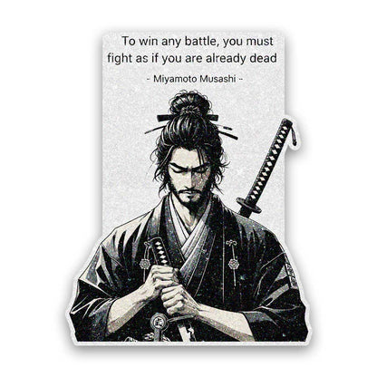 Two Sword Samurai Glitter Sticker - Glitter Stickers | STICK IT UP