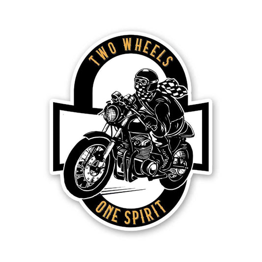 Two Wheels One Spirit Sticker - STICK IT UP