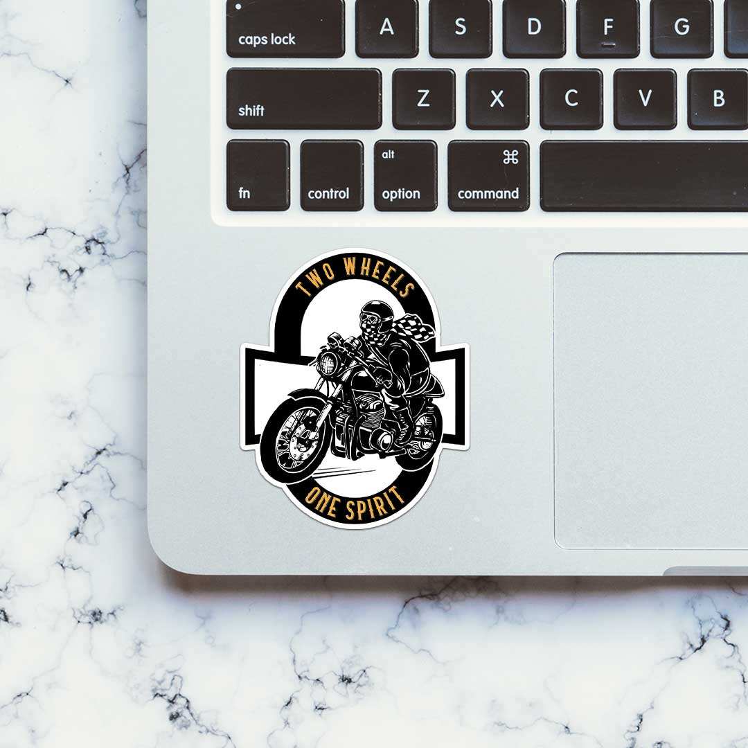 Two Wheels One Spirit Sticker - STICK IT UP