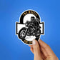 Two Wheels One Spirit Sticker waterproof vinyl decal for laptop, bike, car & bottle