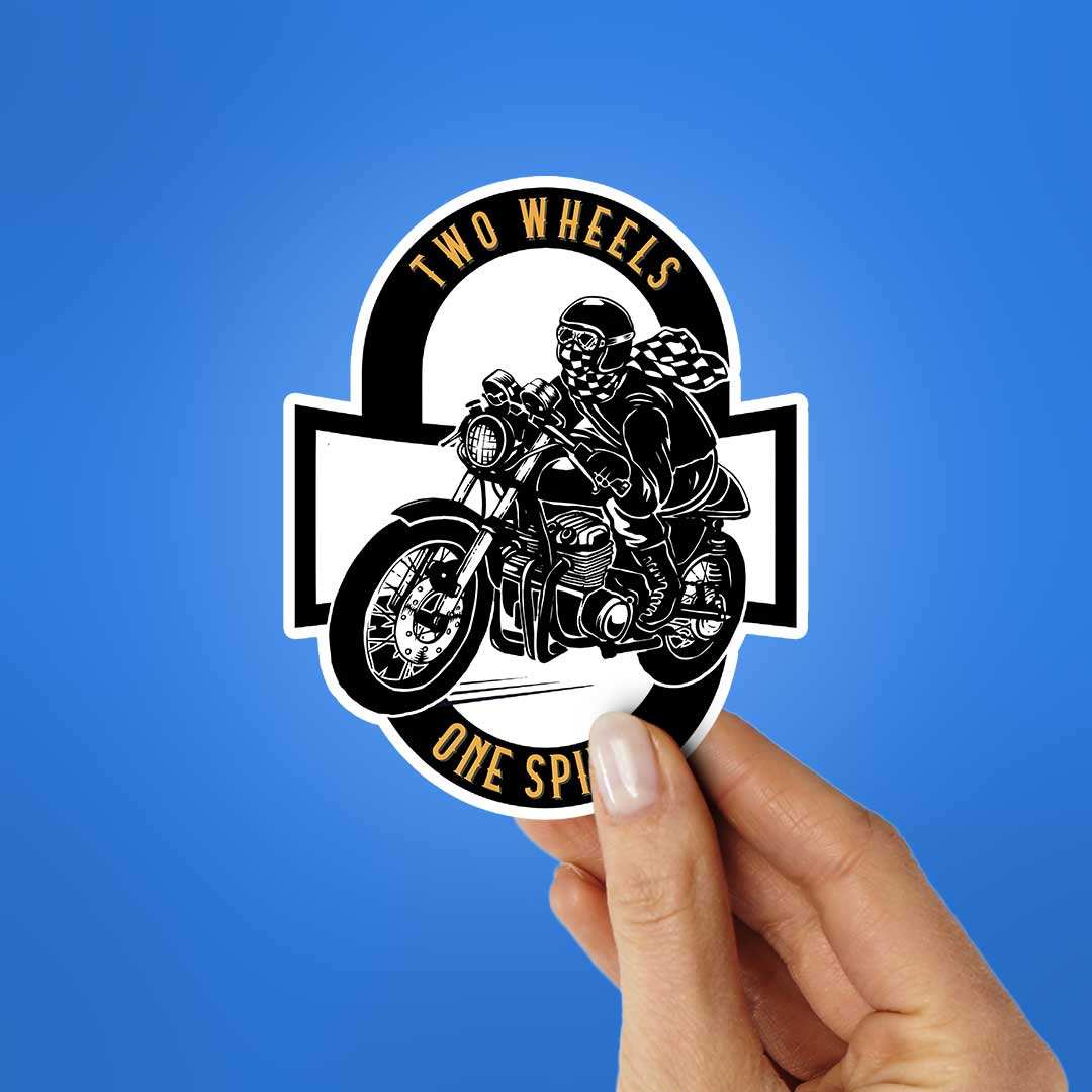 Two Wheels One Spirit Sticker - STICK IT UP
