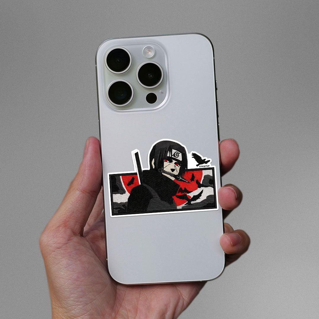 Uchiha Killer Sticker waterproof vinyl decal for laptop, bike, car & bottle