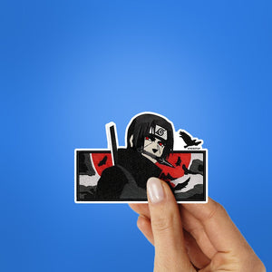 Uchiha Killer Sticker waterproof vinyl decal for laptop, bike, car & bottle