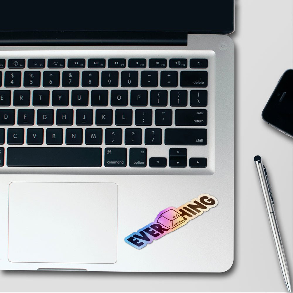 Ultimate Control Holographic Stickers waterproof vinyl decal for laptop, bike, car & bottle