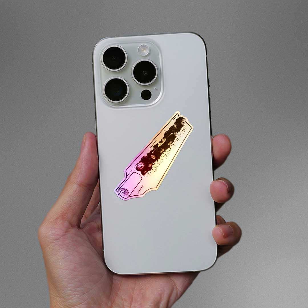 Universal Herb Holographic Sticker waterproof vinyl decal for laptop, bike, car & bottle