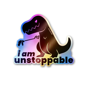 Unstoppeble Sticker Holographic Stickers waterproof vinyl decal for laptop, bike, car & bottle